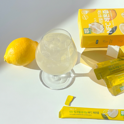 100% Organic Lemon Juice Sachet All-Natural Ingredients Sour Taste Healthy Beverage for Adults Detox