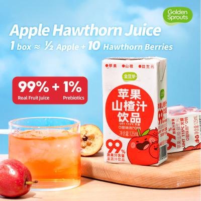 Unique flavor mixed juice beverage apple hawthorn sweet and sour convenient