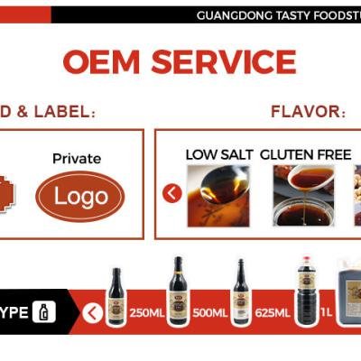 TSY Wholesale Guangdong Customized Organic Haccp Halal Soybean Shoyu Light Soy Sauce for Supermarket