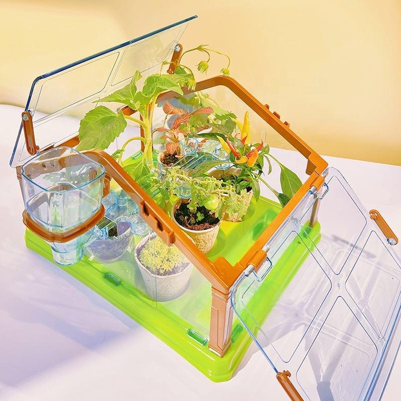 Home Gardening Products Children DIY Flower Pot Grow Plant Set Greenhouse Bonsai Kit Indoor Garden Products