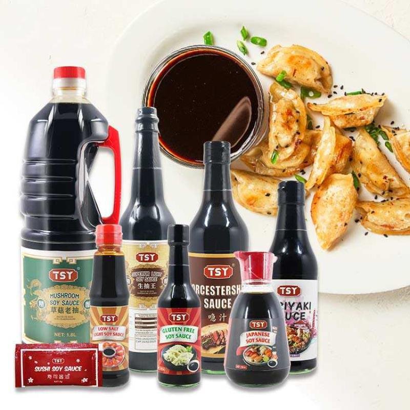 TSY Wholesale Guangdong Customized Organic Haccp Halal Soybean Shoyu Light Soy Sauce for Supermarket