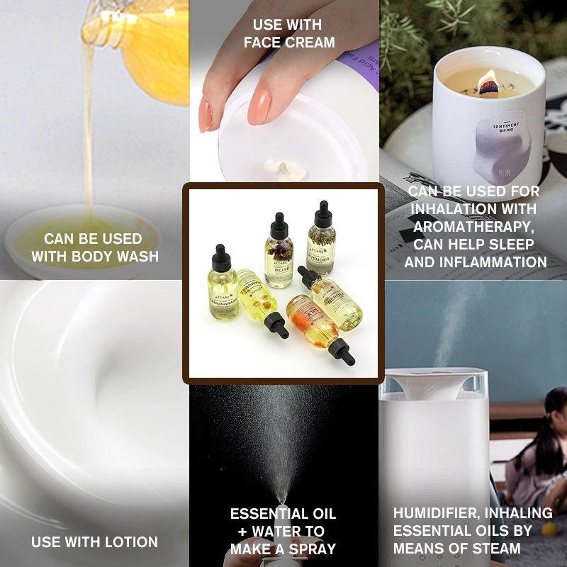 Pure Organic Essential Massage Oils Moisturizer Skin Revitalizer Essential Oil Use for Skin Care