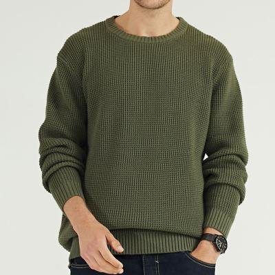 100% Cotton Winter OEM Custom Men's Crewneck Pullover Sweater Plain Knit Pullover Jumpers for Men Sweater Manufacturer